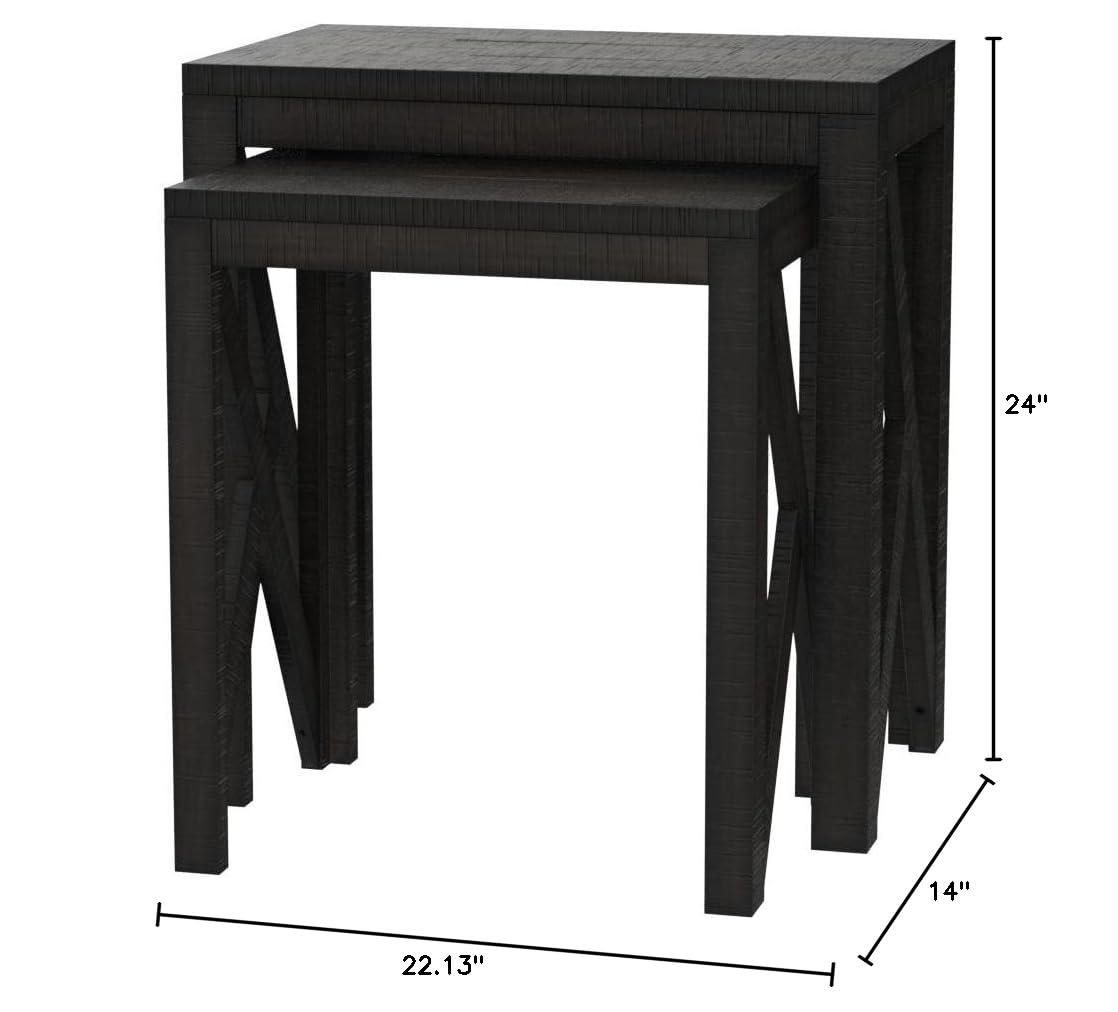 Signature Design by Ashley Casual Emerdale Accent Table (Set of 2)  Gray