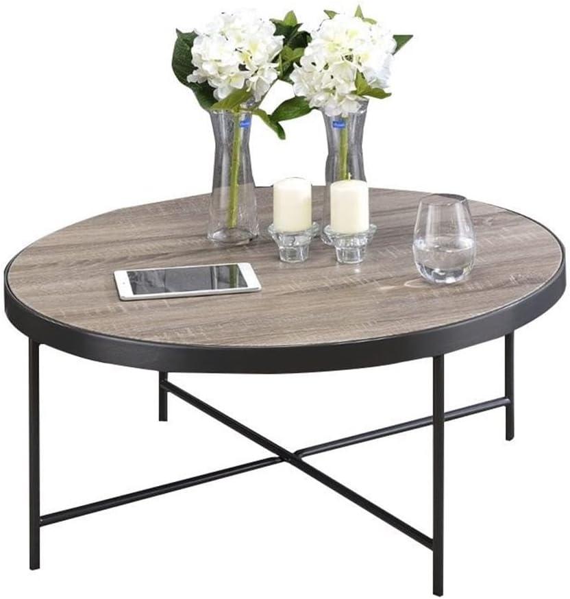 Charming Coffee Table Weathered Oak Brown - Saltoro Sherpi