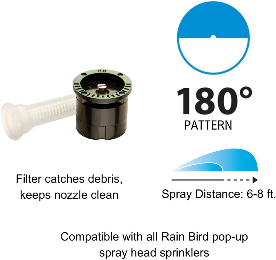 Rain Bird Black and Green Half Circle Spray Nozzle