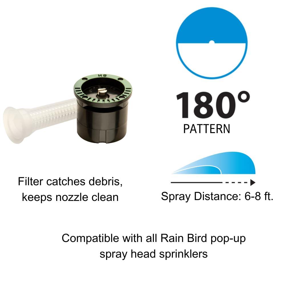 Rain Bird Black and Green Half Circle Spray Nozzle
