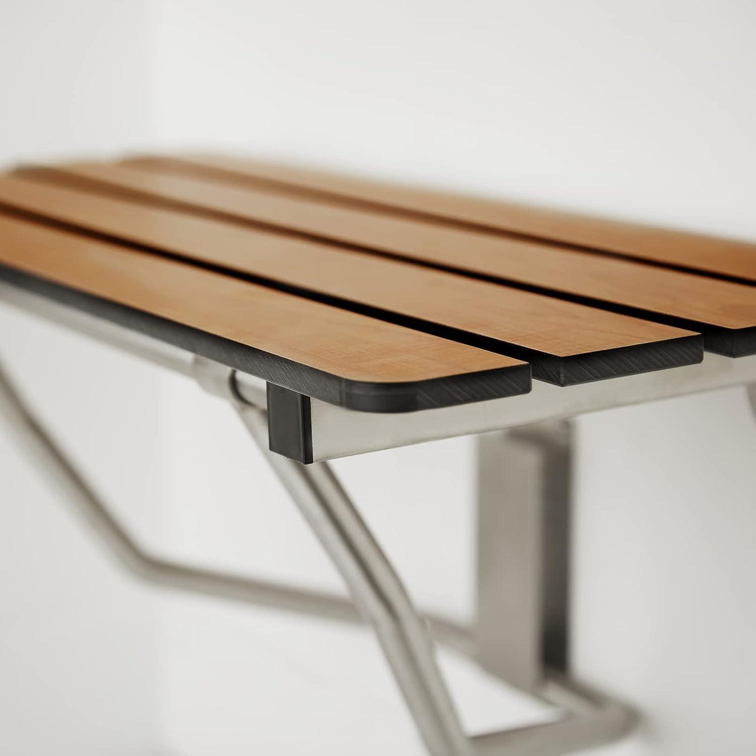 Teak ADA Bariatric Transfer Bench Seat