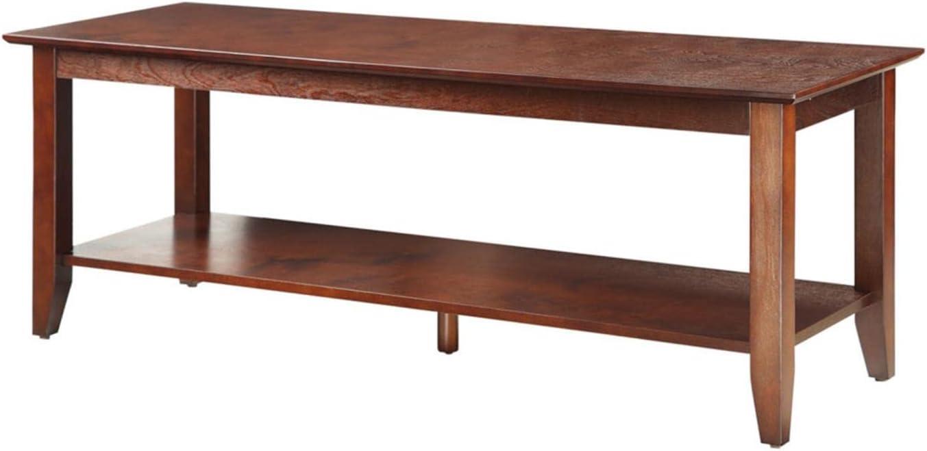 Convenience Concepts American Heritage Coffee Table with Shelf, Espresso