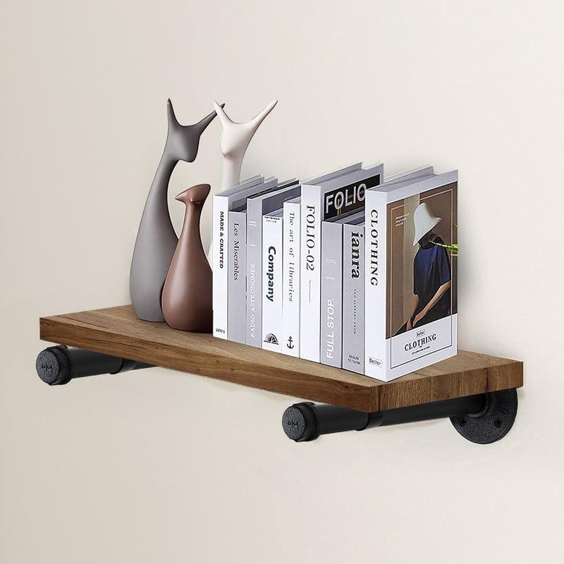 Trent Austin Design® 6 Pcs Industrial Pipe Clothes Bar 10 Inch - Wall Mount Clothing Rack - Face Out Closet Rods