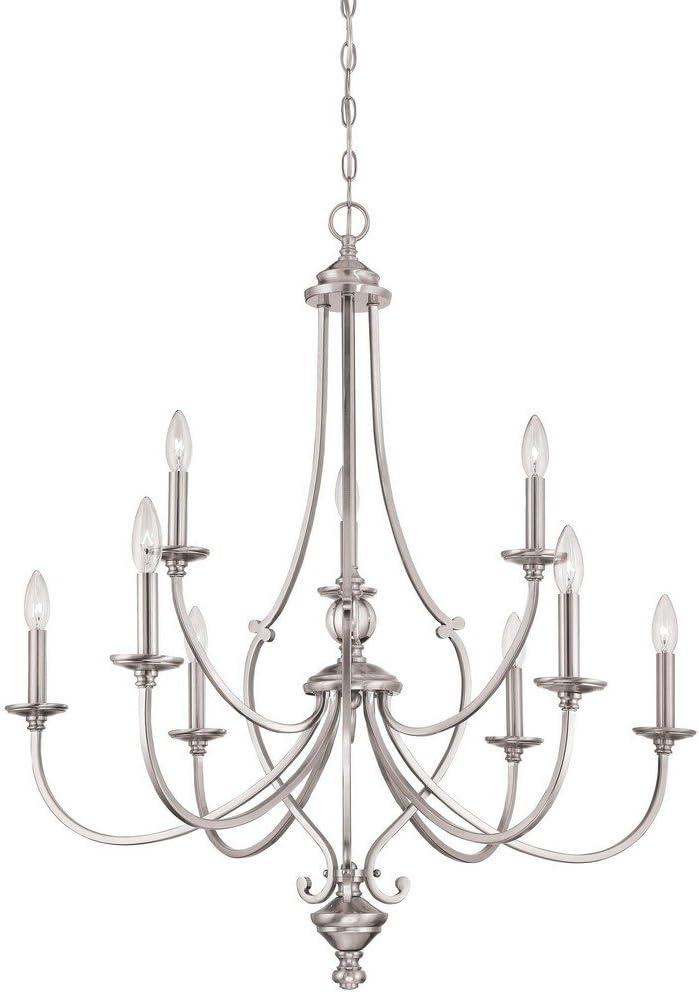Minka Lavery - Savannah Row - Chandelier 9 Light Brushed Nickel in Traditional