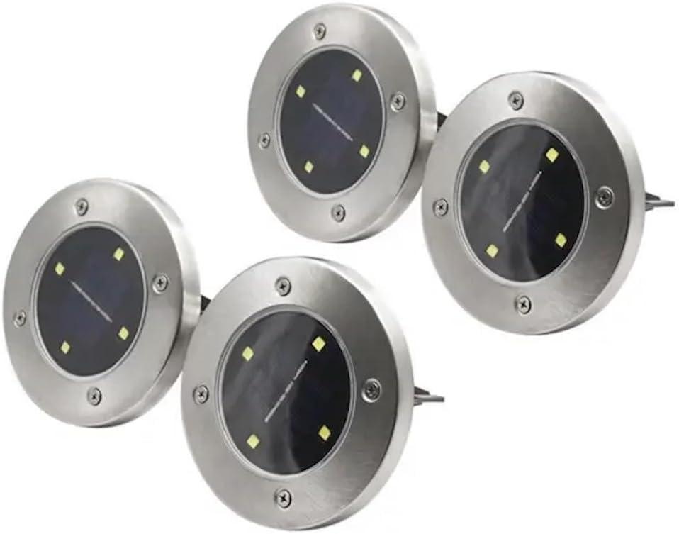 4 Pack Solar Outdoor Light - Wireless Patio Garden Landscape Lamp