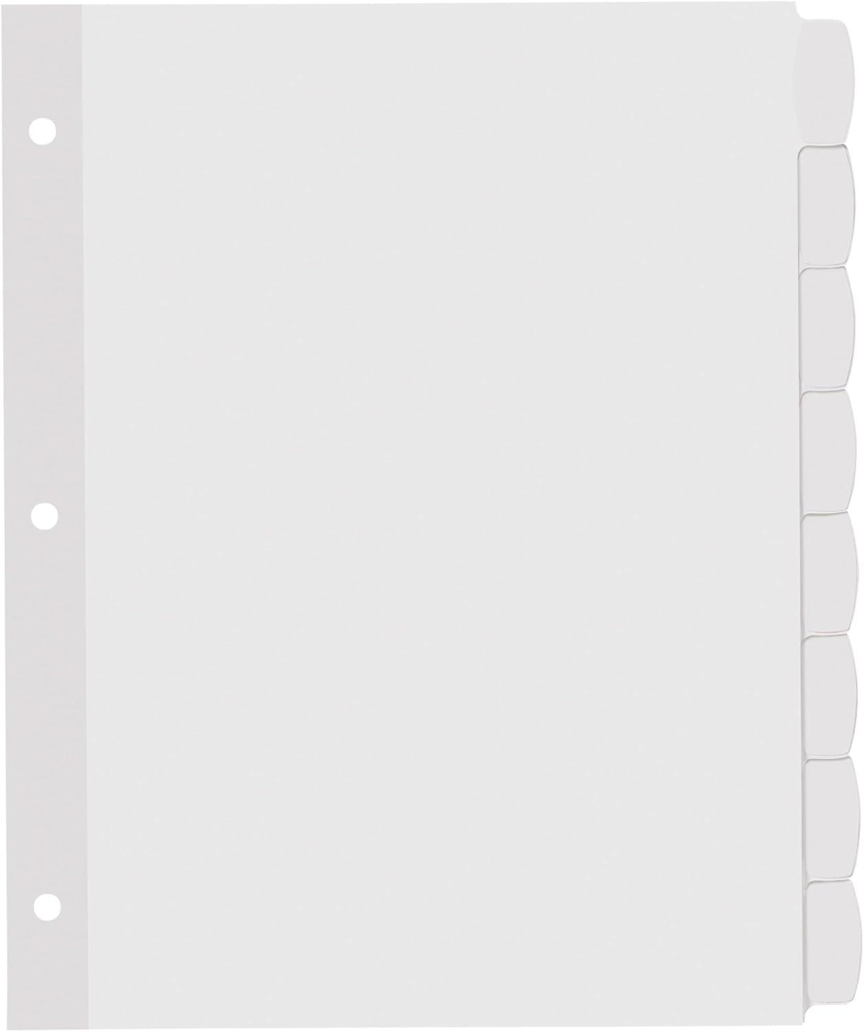 Avery Big Tab Printable Label Dividers, Easy Peel Labels, 8 Tabs
