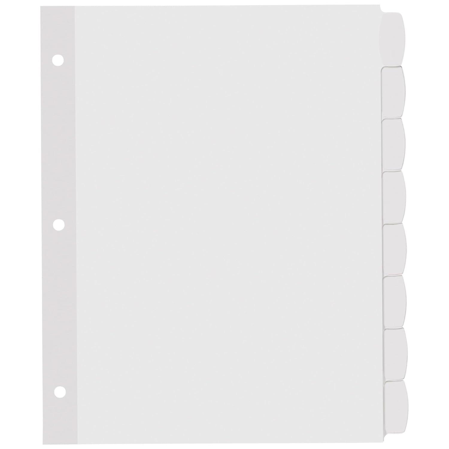 Avery Big Tab Printable Label Dividers, Easy Peel Labels, 8 Tabs