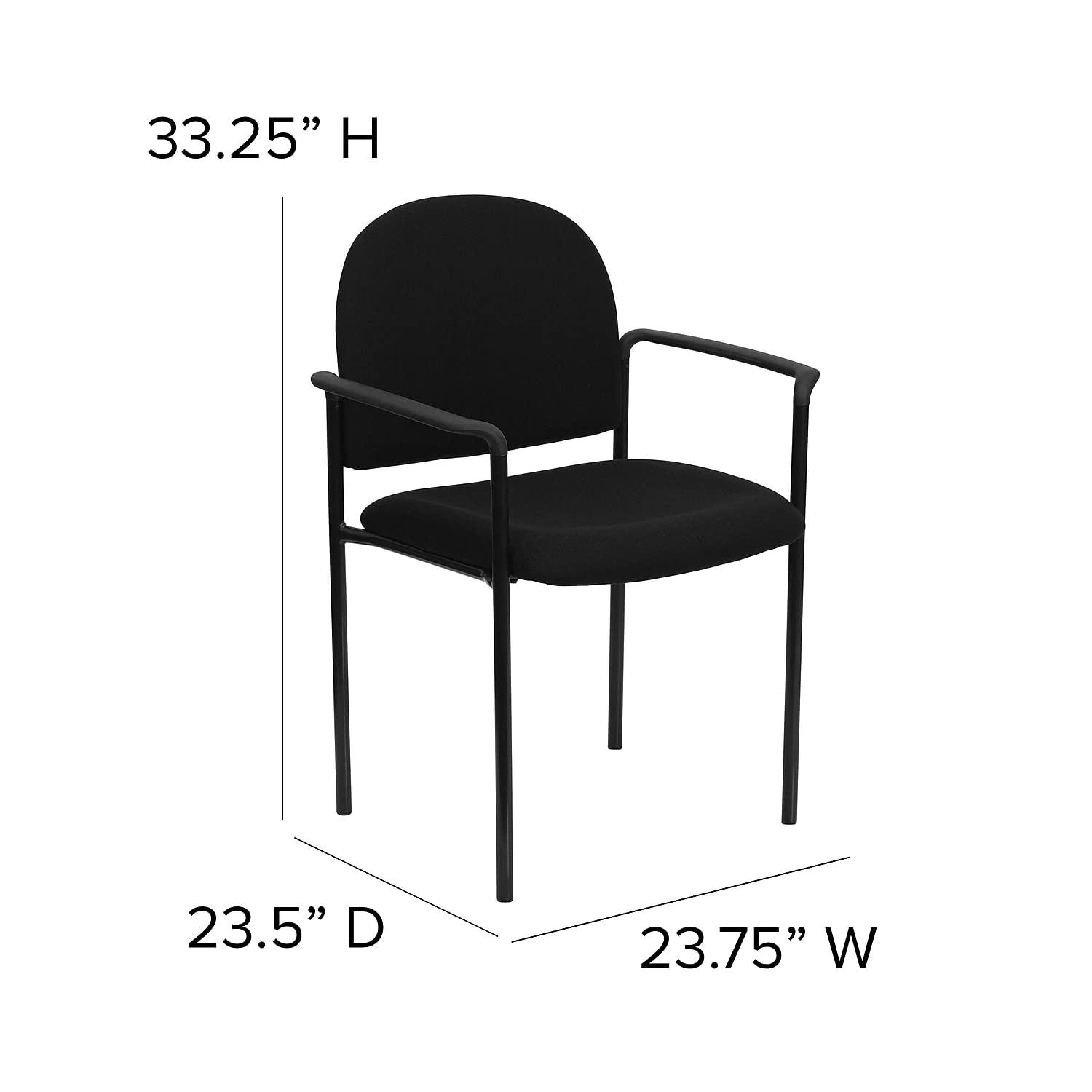Flash Furniture Prather Tania Comfort Upholstered Stackable Side Reception Chair