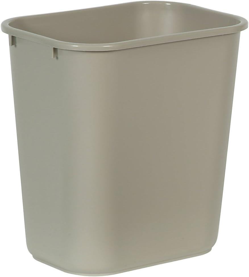 Standard Series Wastebasket, 12.3"x8.3"x11.4", Beige