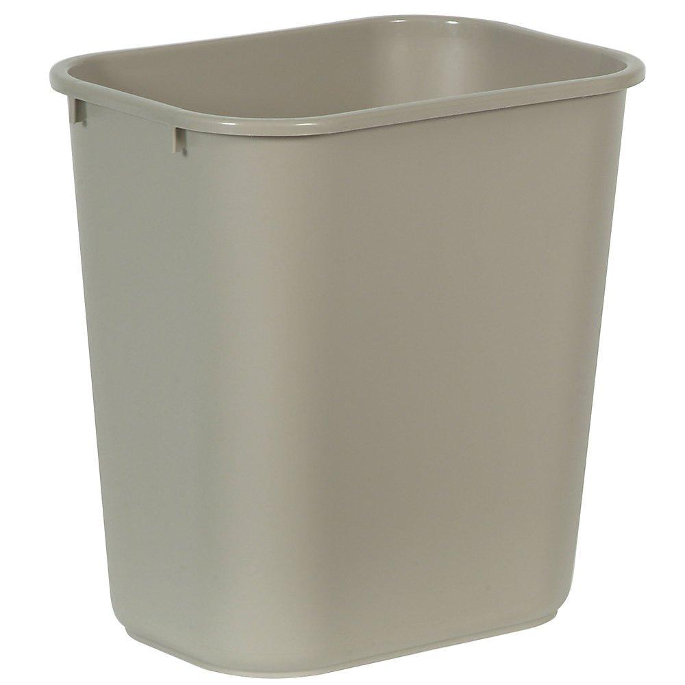 Standard Series Wastebasket, 12.3"x8.3"x11.4", Beige