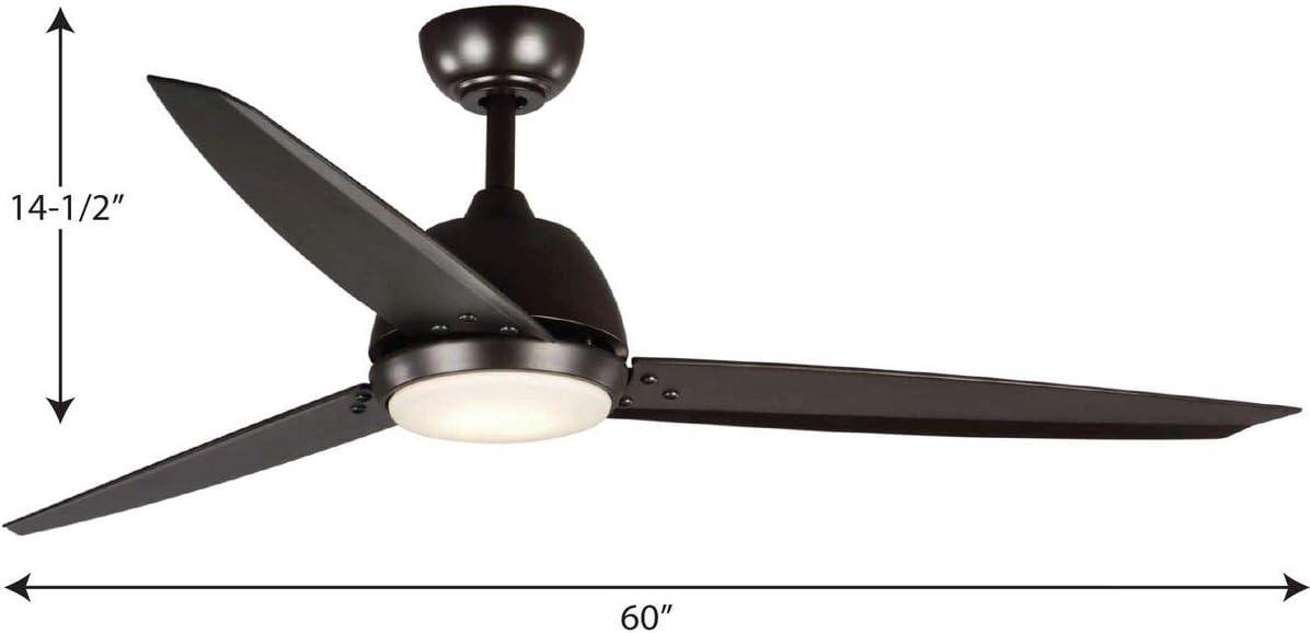 Progress Lighting - 60``Ceiling Fan - Oriole - Wide - Ceiling Fan - 1 Light -