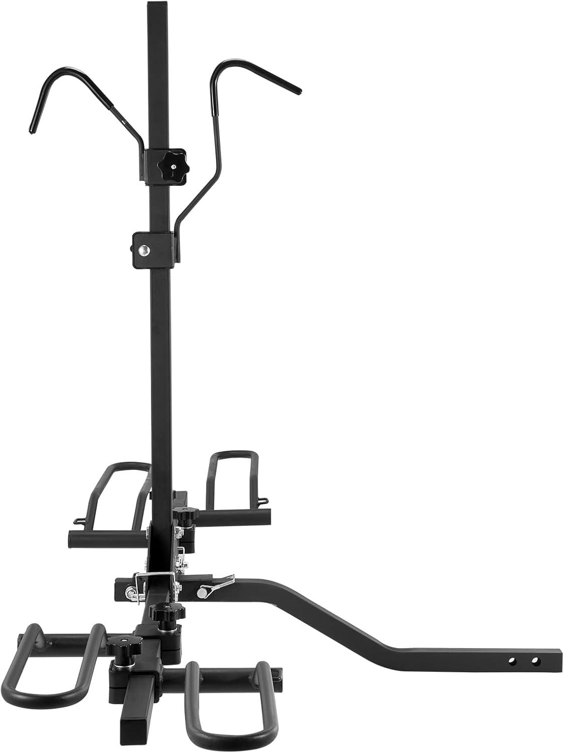 HCY 2-Bike Rack Hitch Mount Folding Carrier Car Truck SUV 1.25"/2" Receiver