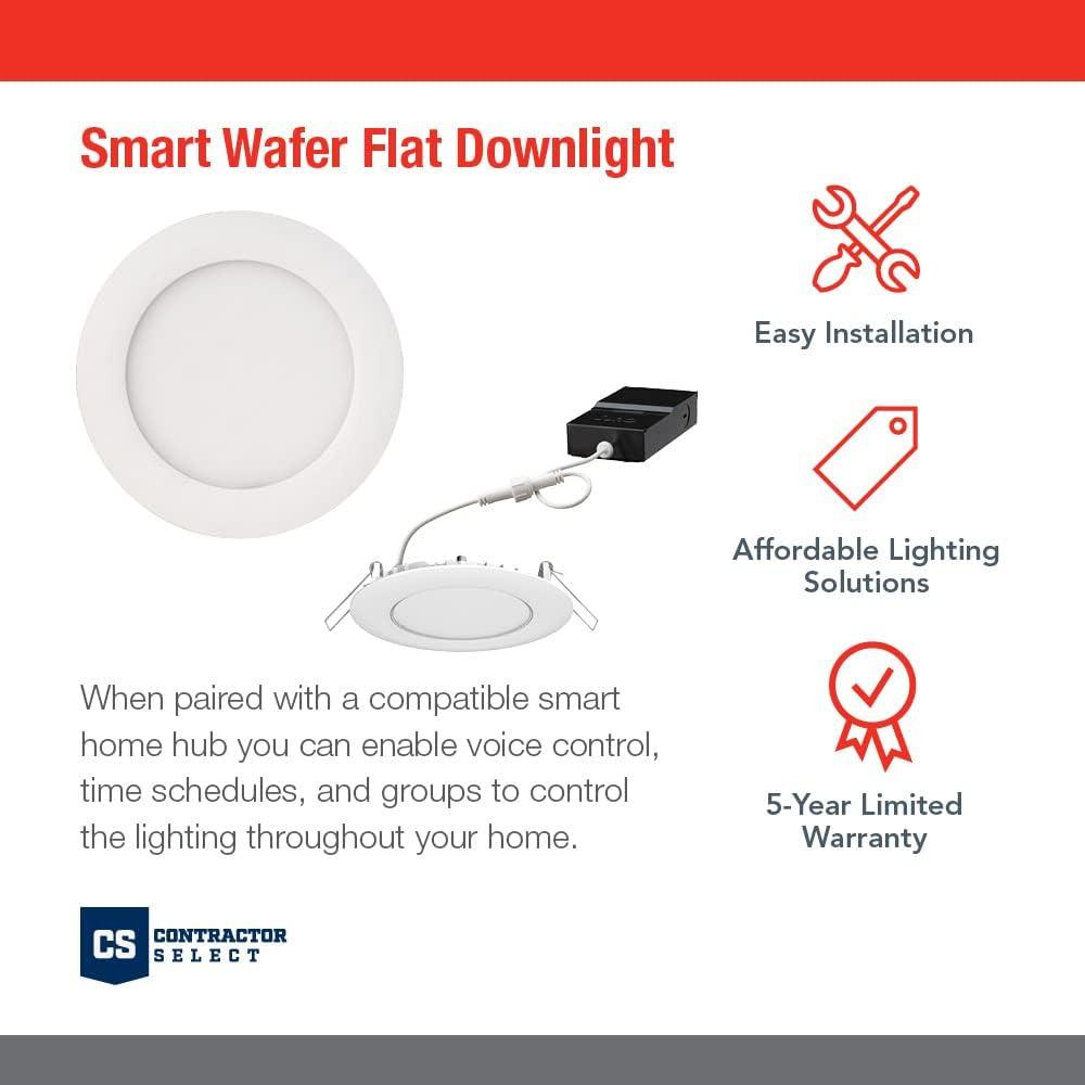 4'' Tunable Color Temperature Dimmable Air-Tight IC Rated LED Canless Recessed Lighting Kit