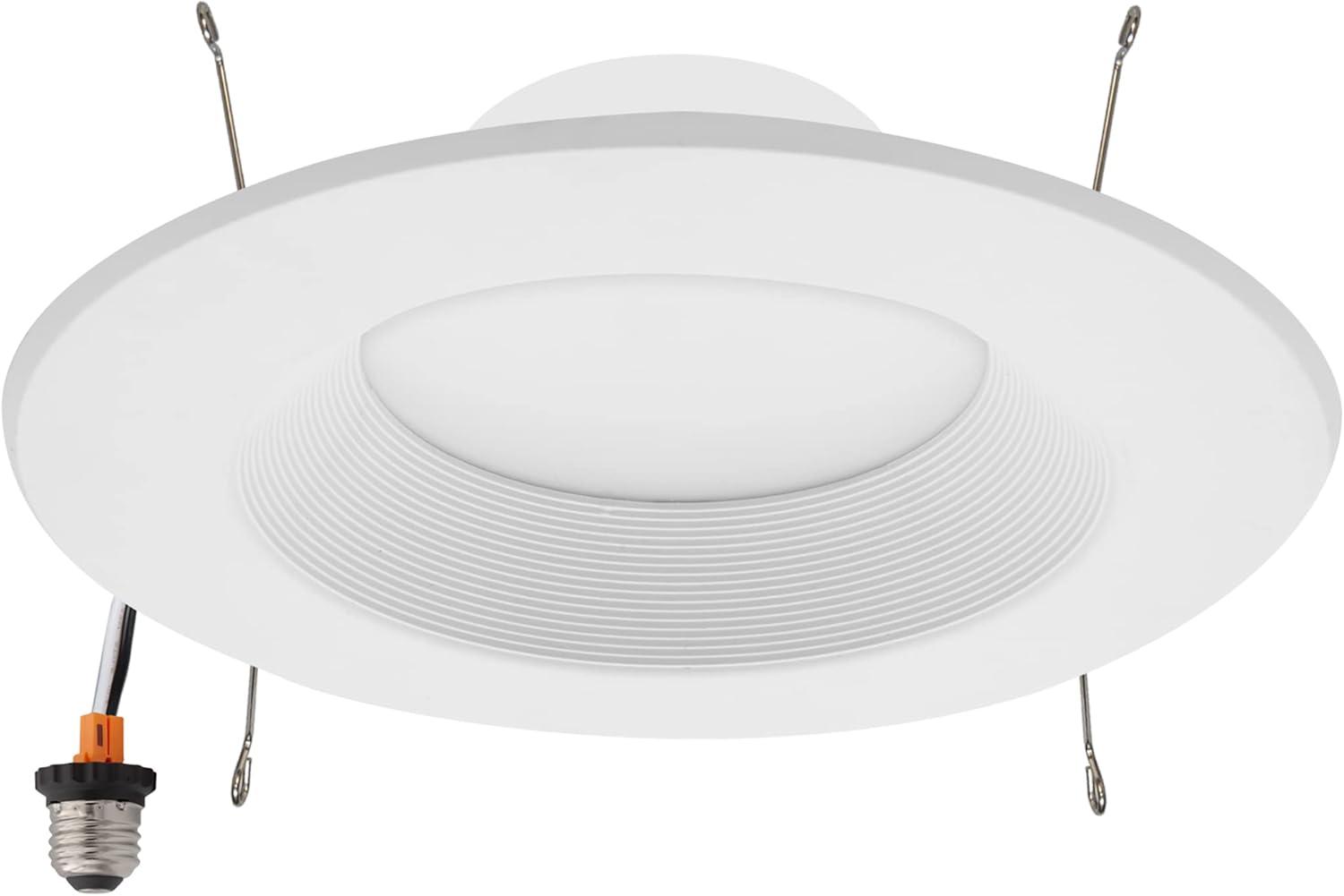 7.35-Inch White Aluminum LED Recessed Downlight