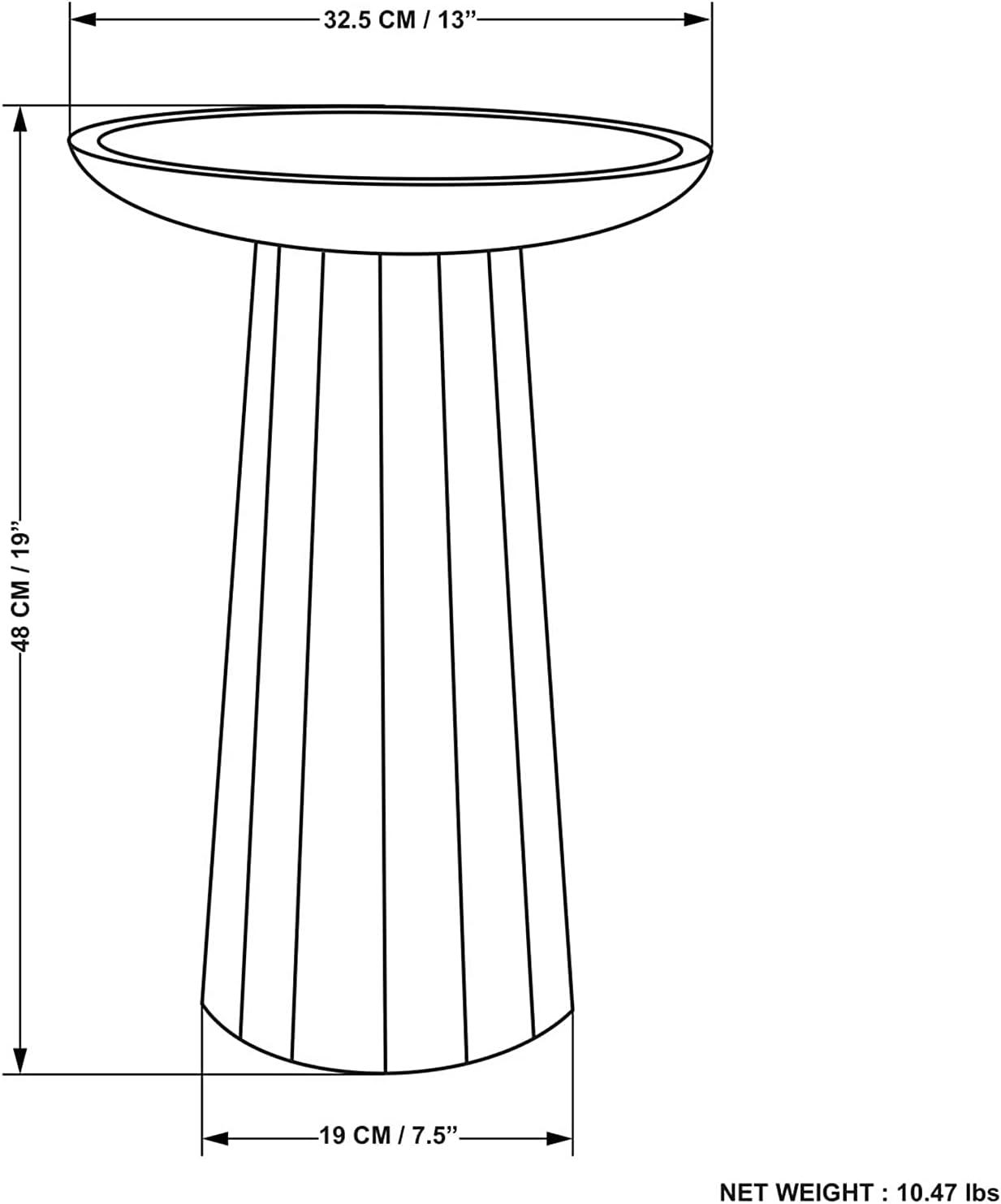 Dayton SOLID ACACIA WOOD 13 inch Wide Round Contemporary Wooden Accent Table in Light Cognac, Fully Assembled