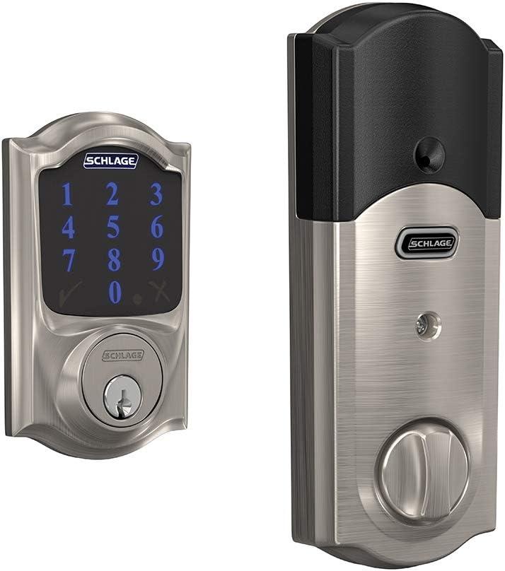 Satin Nickel Smart Touchscreen Deadbolt with Keypad