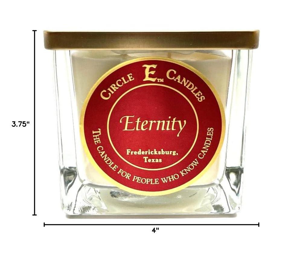 Circle E Candles, Eternity Scent, Medium Size Jar Candle, 22oz, 2 Wicks