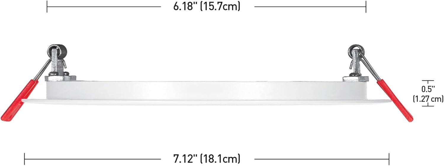 Slimline 6'' Dimmable Air-Tight IC Rated Recessed Lighting Kit