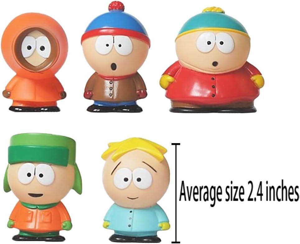 Cartoon Character Vinyl 5-Piece Sculptural Set for Home Decoration