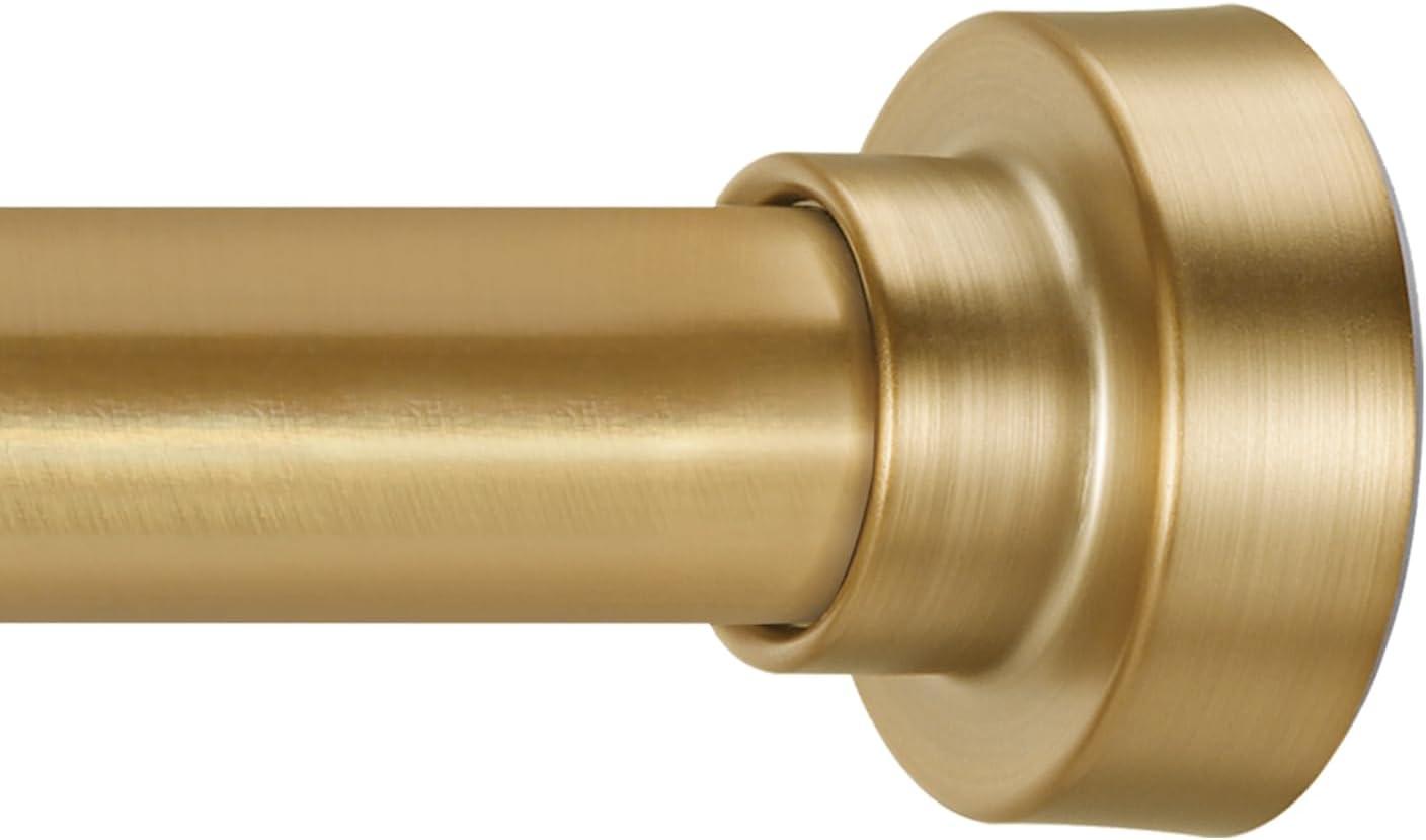 Gold Adjustable Stainless Steel Tension Shower Curtain Rod