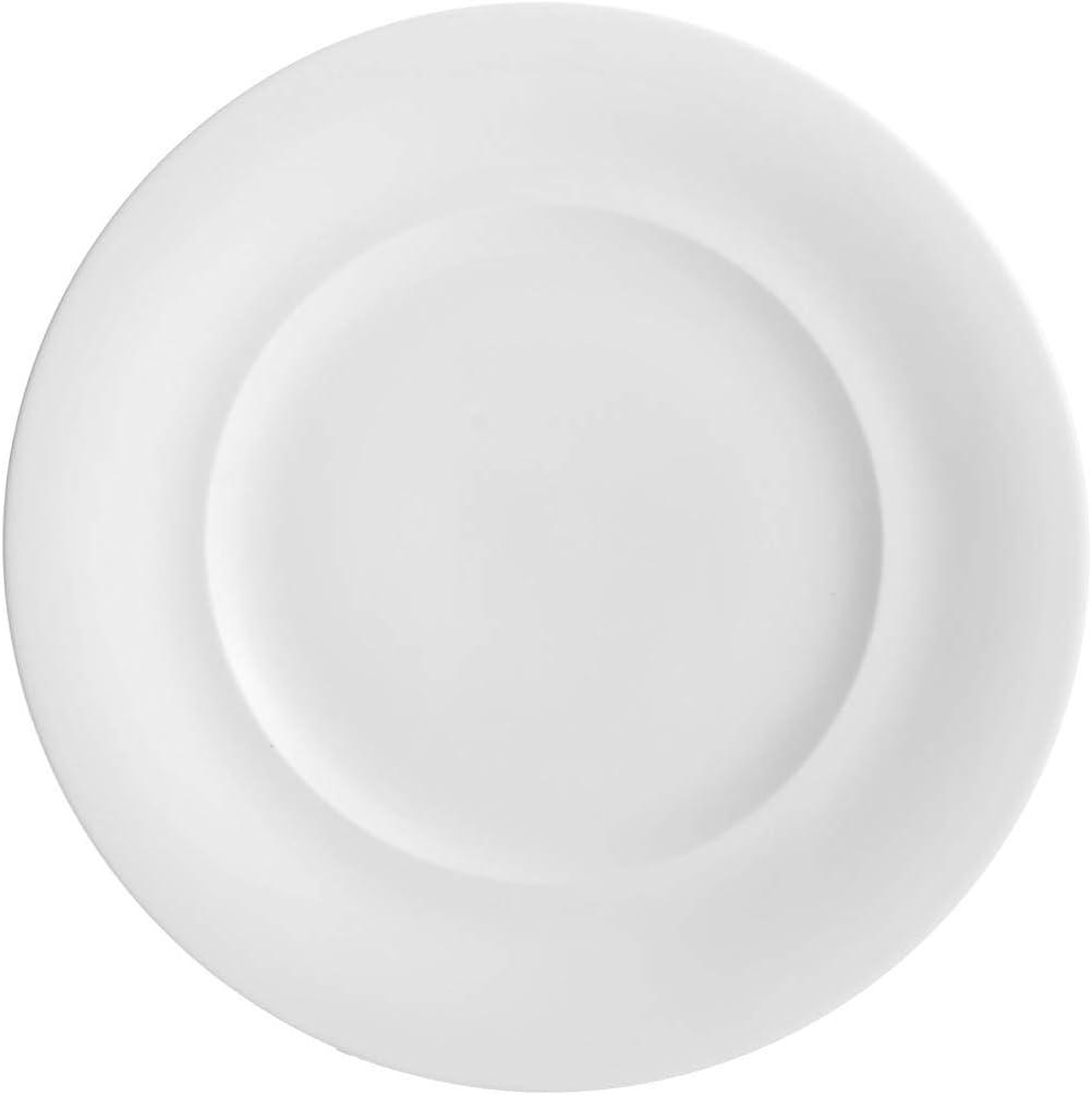 White Porcelain 10.5" Chip-Resistant Salad Plate