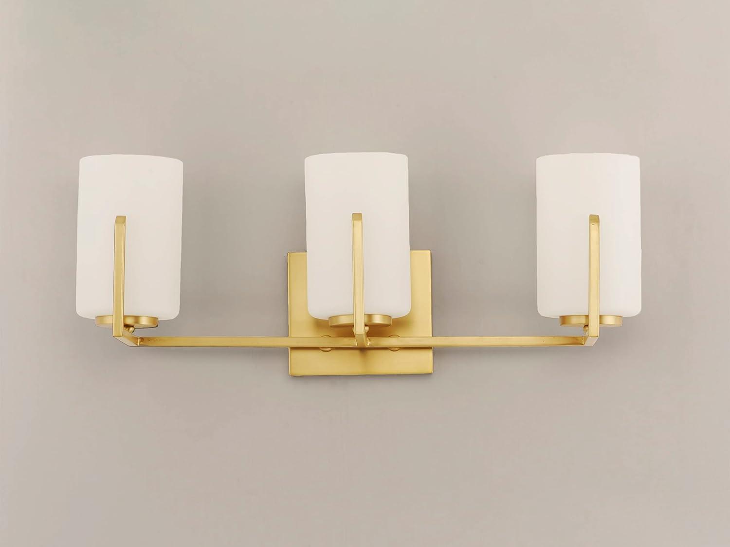 21283SWSBR-Maxim Lighting-Dart 3 Light Bath Vanity Approved for Damp Locations-Satin Brass Finish