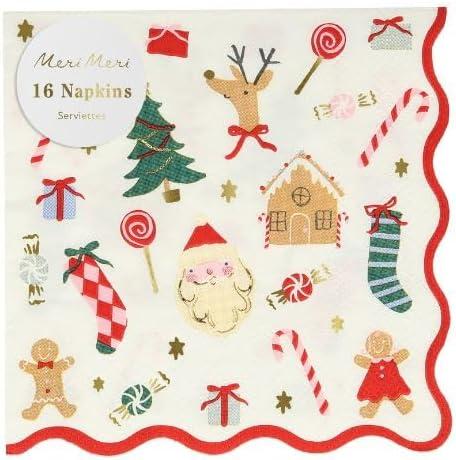 Meri Meri Jolly Christmas Small Napkins (Pack of 16)