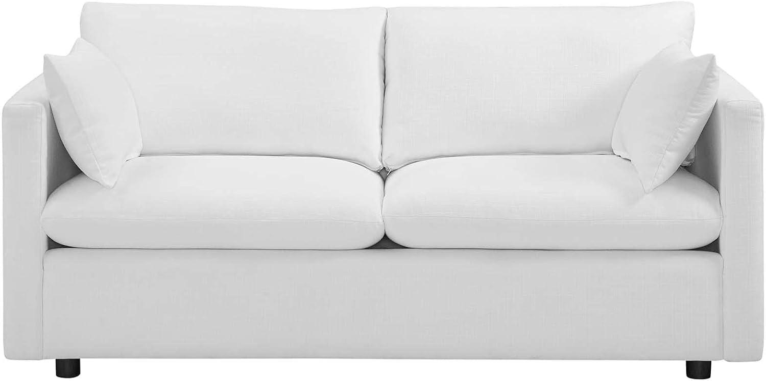 Modway Activate Upholstered Fabric Sofa - White