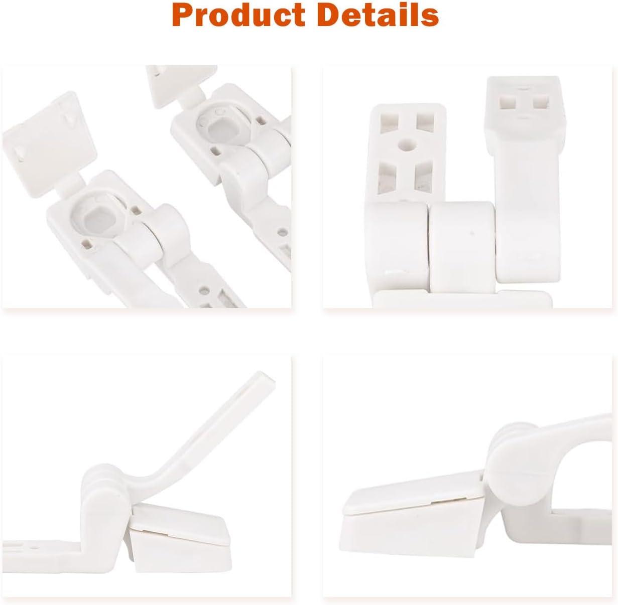 2Pcs Toilet Seat Hinge Includes Plastic Bolts Kit Fits Most plastic Toilet Seat Covers