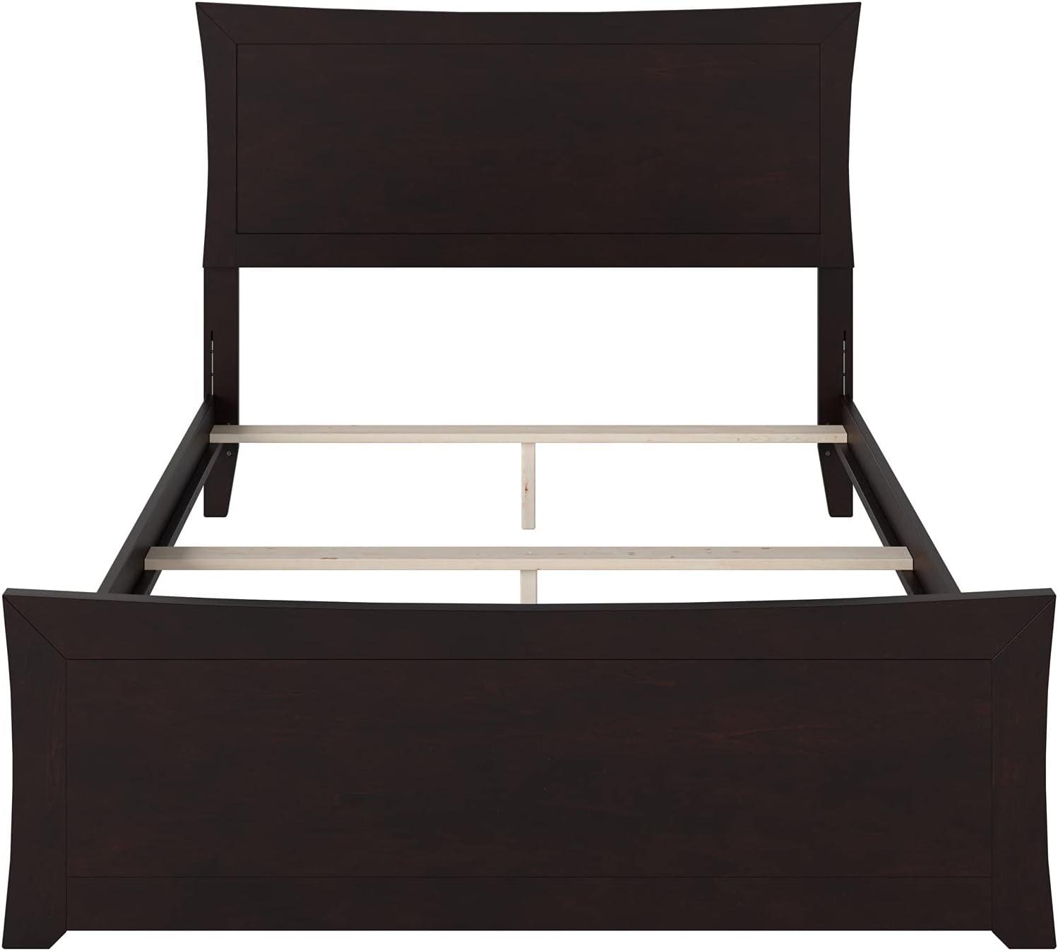 Metro Low Profile Solid Wood Platform Bed with Matching Footboard