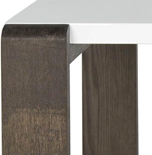 Bartholomewith Coffee Table - White/Grey - Safavieh