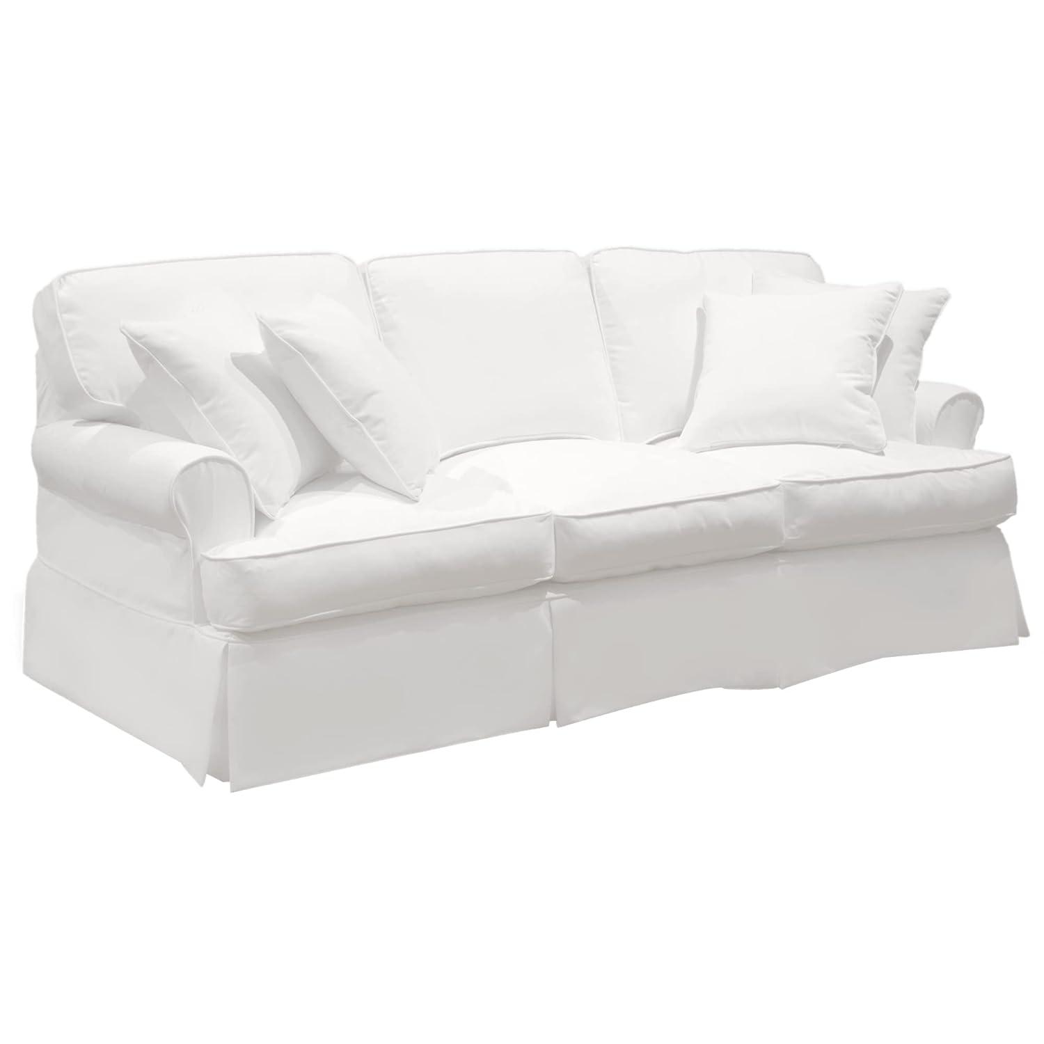 Sunset Trading Horizon Slipcovered Sofa Peyton Pearl