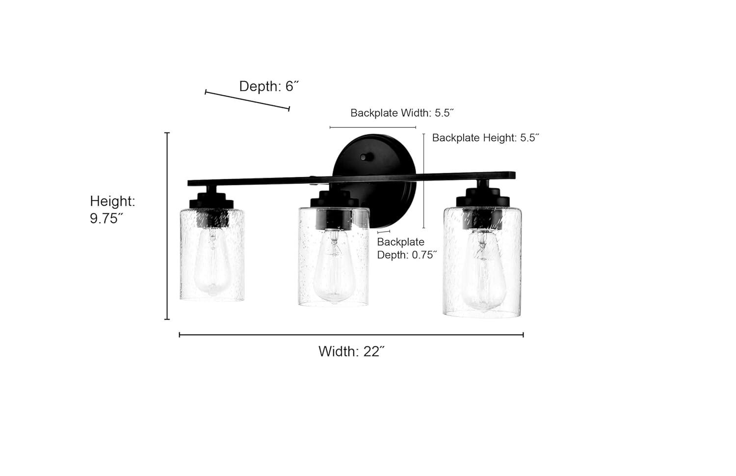 Savoy House Marshall 3 - Light Vanity in  Polished Chrome
