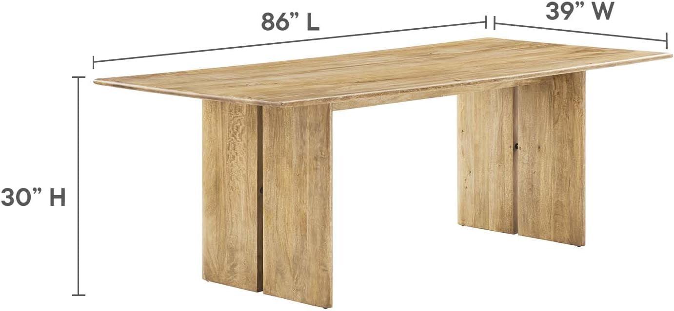 Modway Amistad 86" Wood Dining Table