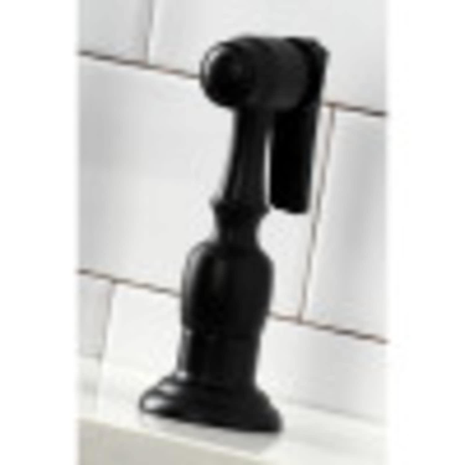 Kingston Brass French Country Two-Handle Deck Mount Bridge Kitchen Faucet
