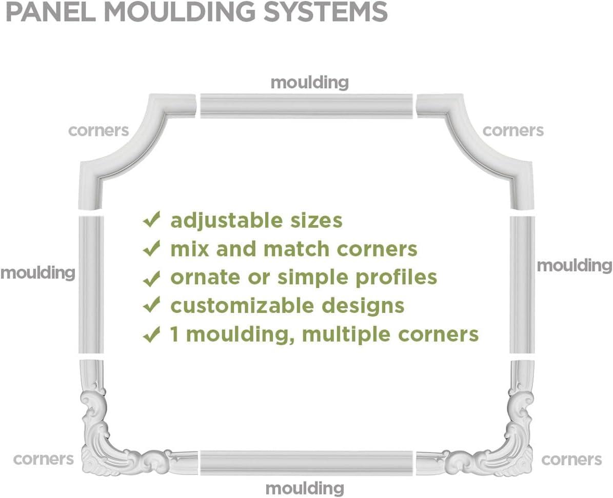 3 1/8"H x 3/4"P x 94 1/2"L Caputo Egg & Dart Panel Moulding