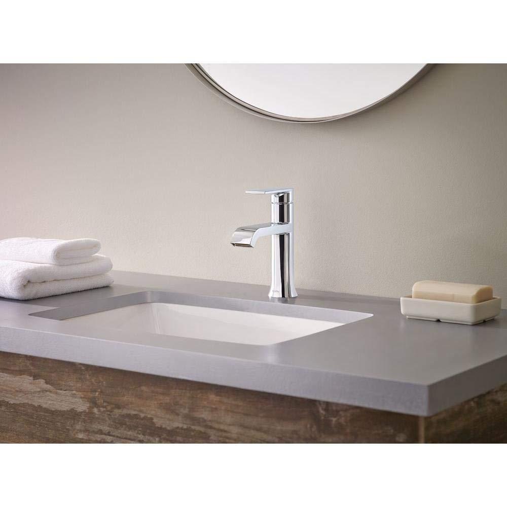 Moen WS84760 Genta Chrome One-Handle Bathroom Faucet