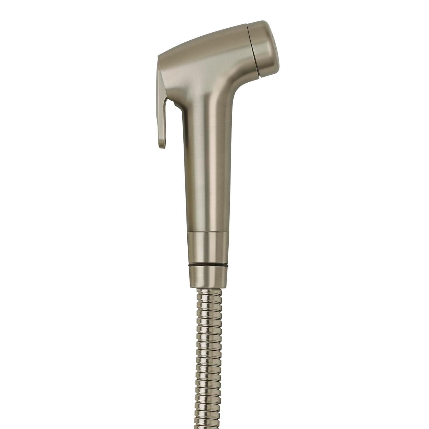 Brondell Rinslet Hand-Held Bidet in Brushed Nickel Finish, Silver