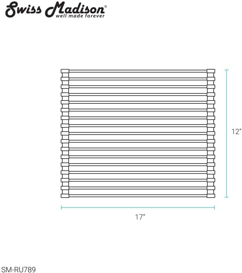 Swiss Madison 12 x 17 Stainless Steel Roll Up Sink Grid
