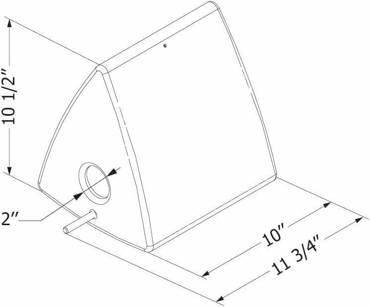 Dalya Triangle Decorative Birdhouse Dark Gray