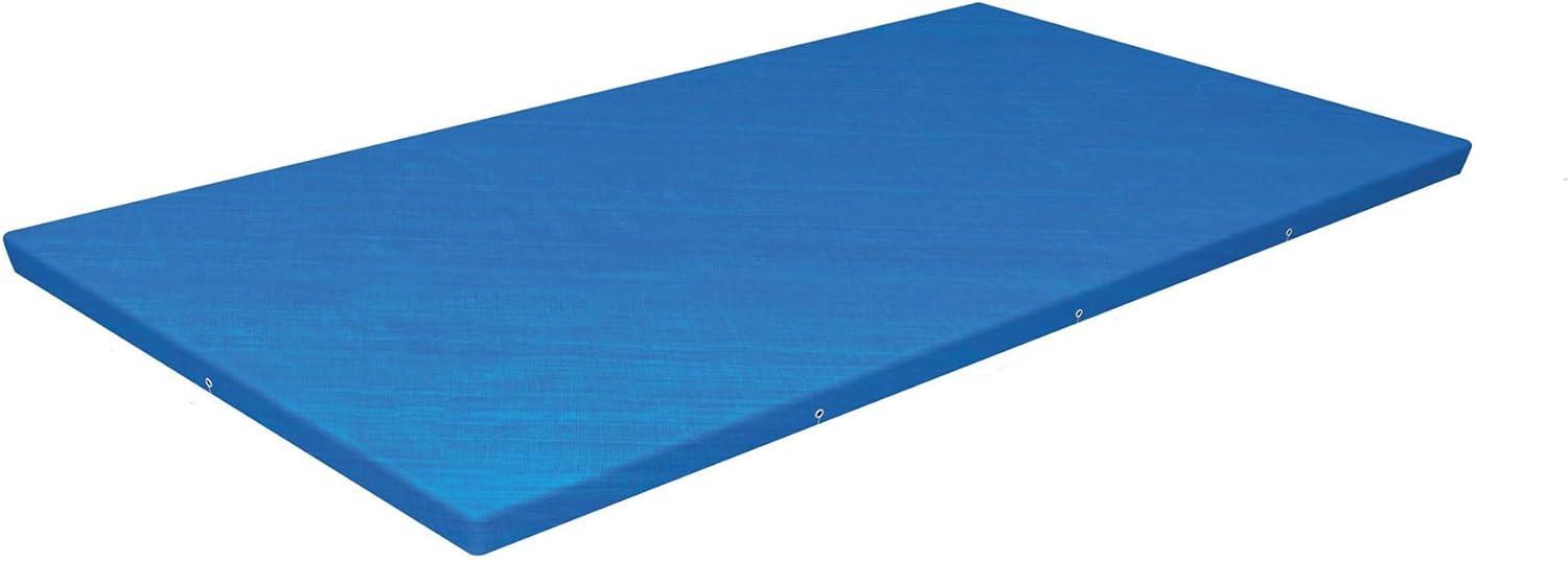 Bestway Flowclear Pro Rectangular UV Resistant Polyethylene Above Ground Swimming Pool Cover with Ropes (Pool Not Included)