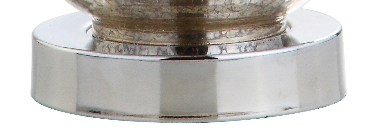 JONATHAN  Y Colette Mini Glass Transitional/Glam 20-in Silver LED Incandescent Rotary socket Table Lamp with Linen Shade