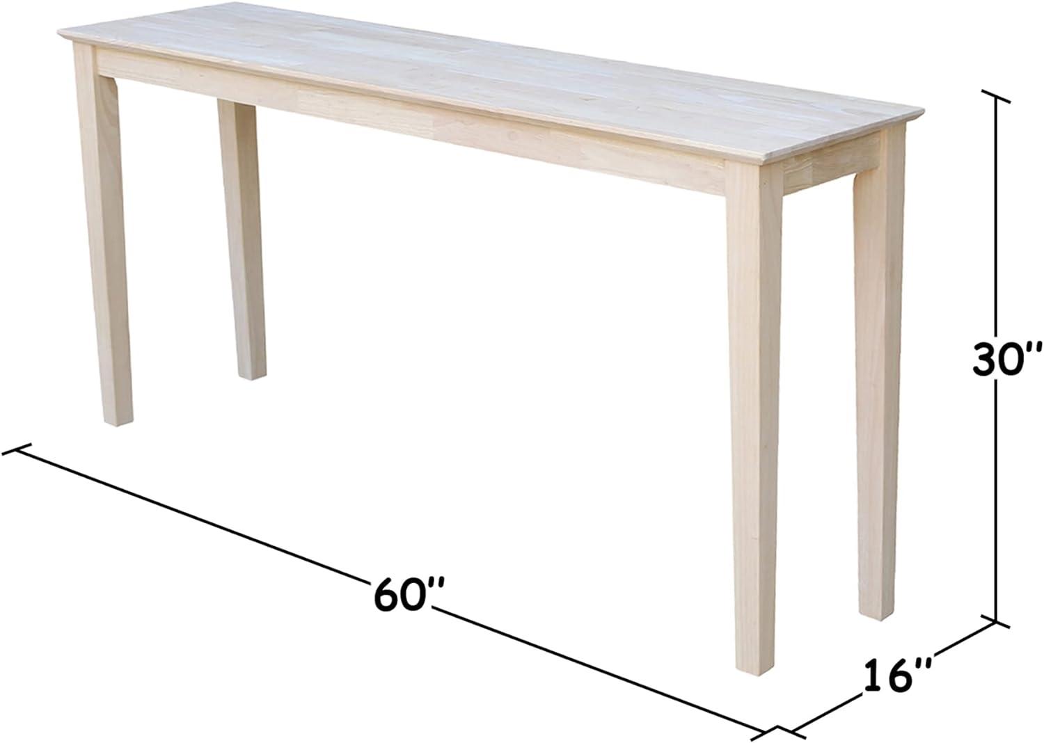 Shaker Table Unfinished - International Concepts