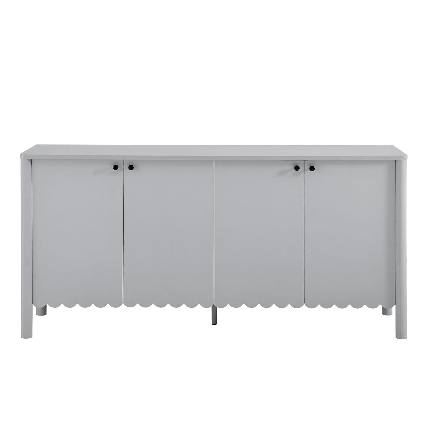 Modway Emmeline 66" 4-Door Scalloped Sideboard Cabinet