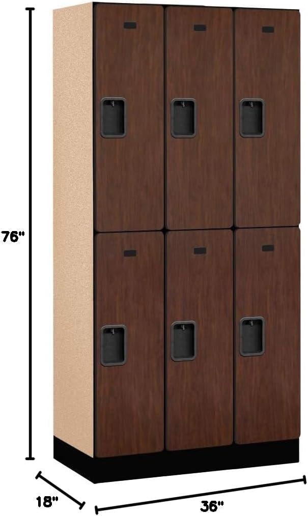 Manufactured Wood 2 - Tier 36'' Gym Locker with Padlock