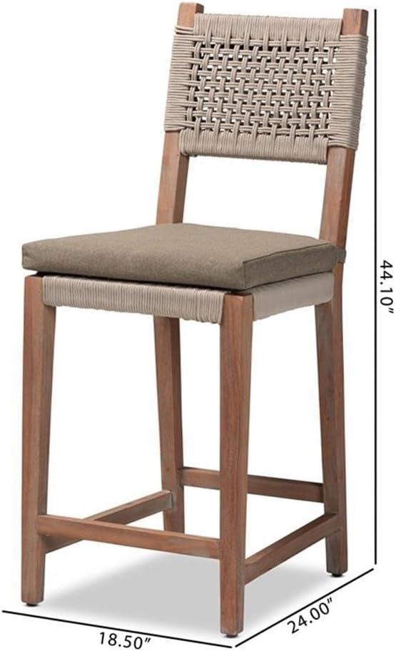 Bayou Breeze Datavia Solid Wood Counter Stool
