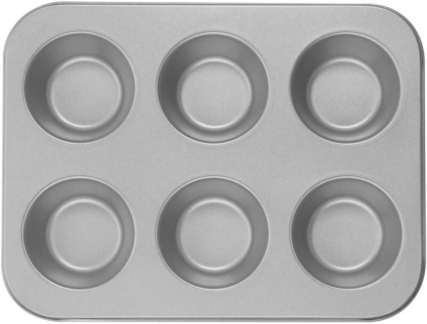 Silver Non-Stick Jumbo 6-Cup Muffin Pan