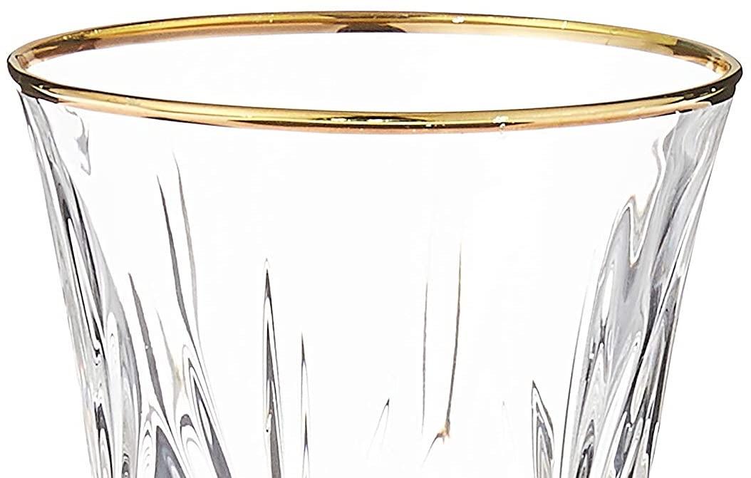 Lorren Home Trends Siena 6oz. Crystal Cordial Glass Set (Set of 4)