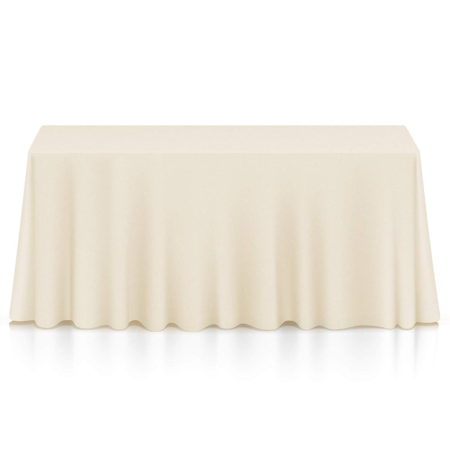 Lann's Linens Solid Color Rectangular Tablecloth (Set of 10)