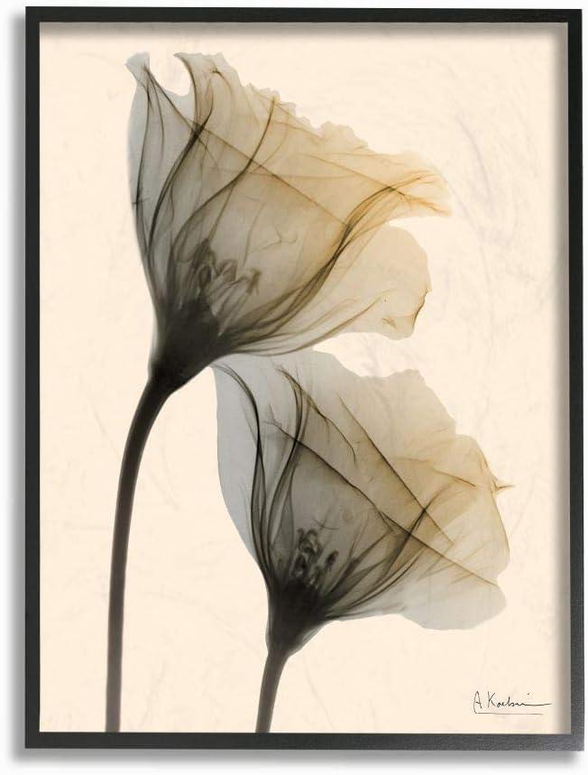 Neutral Light Flower 16 in x 20 in Framed Photography Photographic Wall Art, by Stupell Home Décor